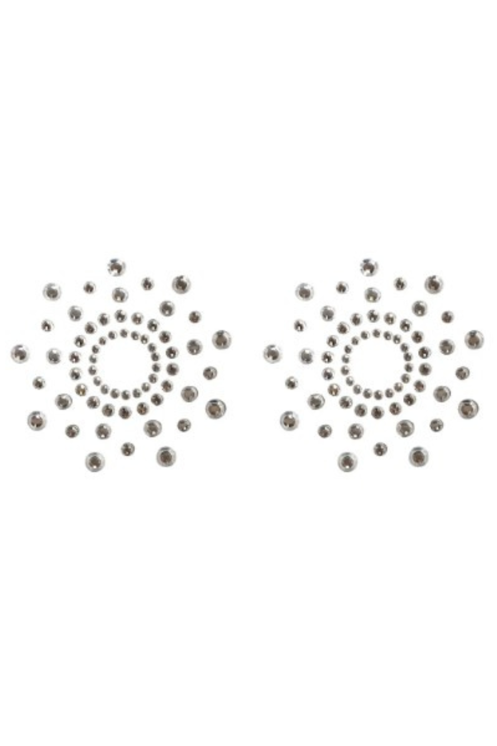 Paire de cache tétons adhésifs strass blanc - Be Lily Accessories