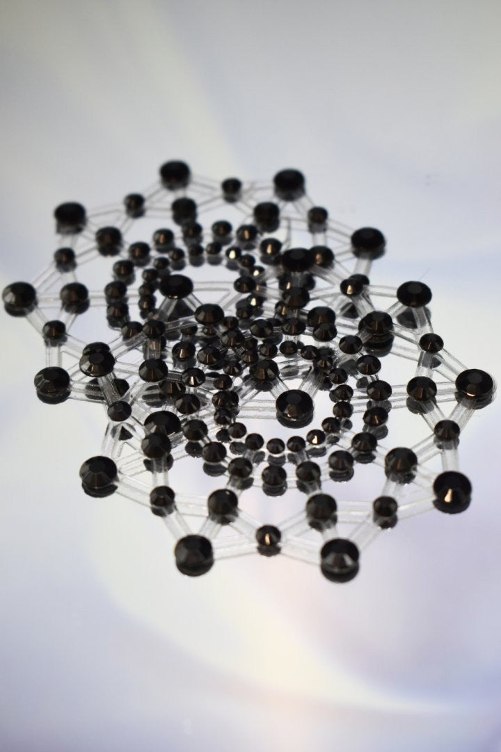 Paire de cache tétons adhésifs strass noir - Be Lily Accessories
