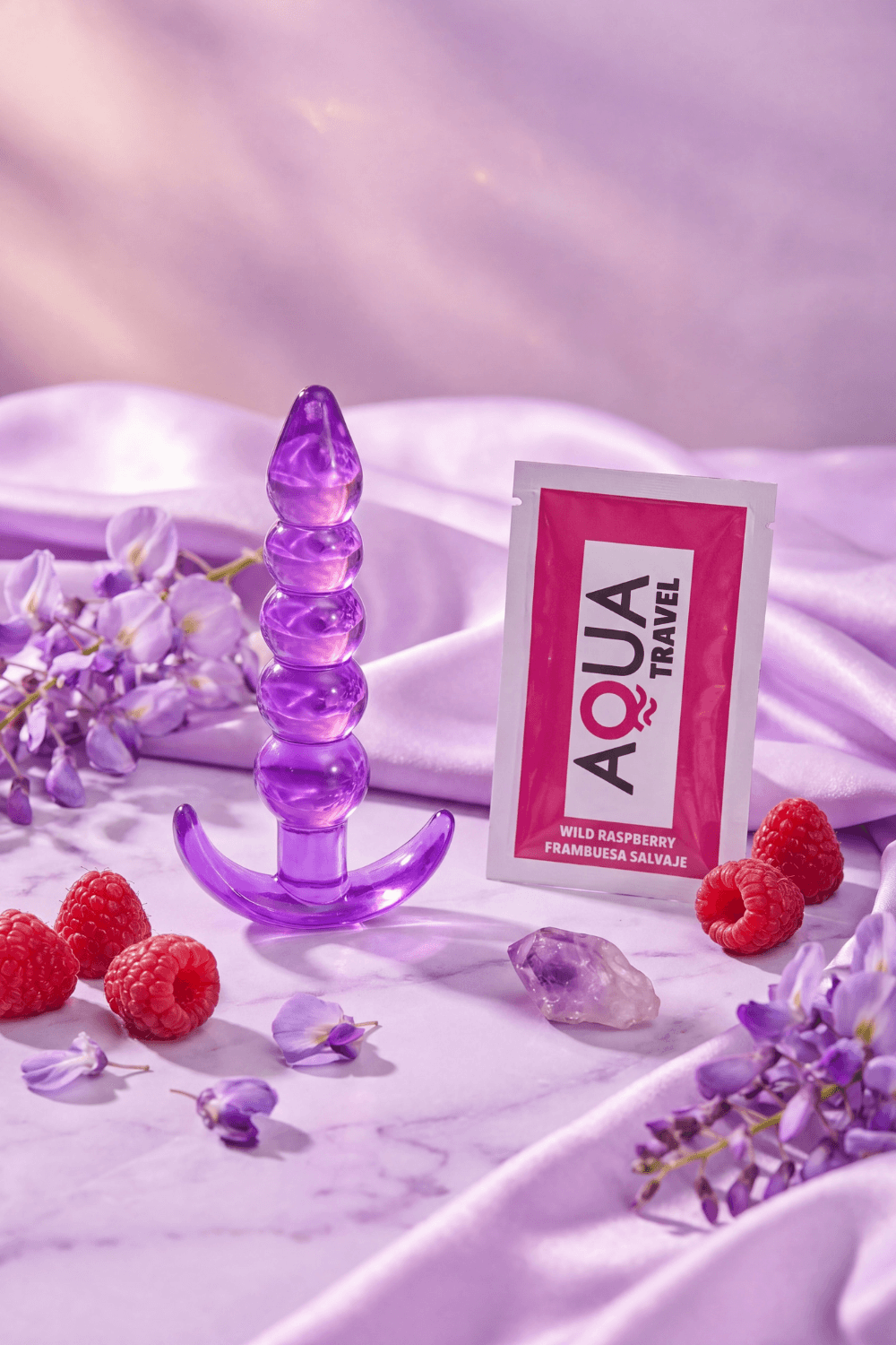 Plug Anal Jelly 5 Boules Pocket Pleasure 1 dosette lubrifiant - Pocket Pleasure