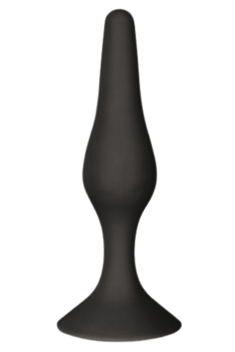 Plug Anal Noir en Silicone L avec Ventouse Taille L 12,7 cm Pocket Pleasure 1 dosette de lubrifiant - Pocket Pleasure