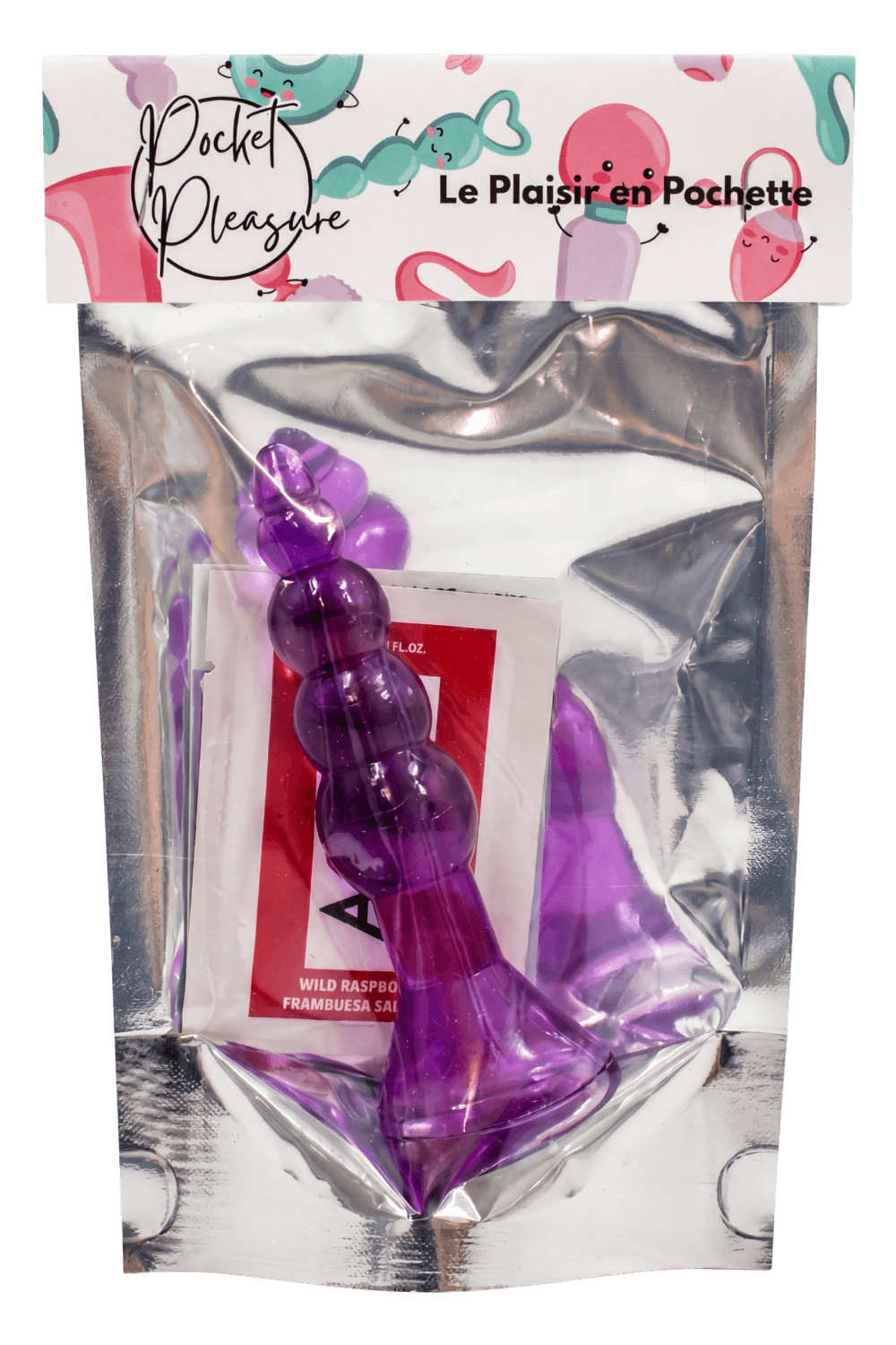 Plug Anal Ventouse Boules Jelly 11 cm Pocket Pleasure 1 dosette lubrifiant - Pocket Pleasure