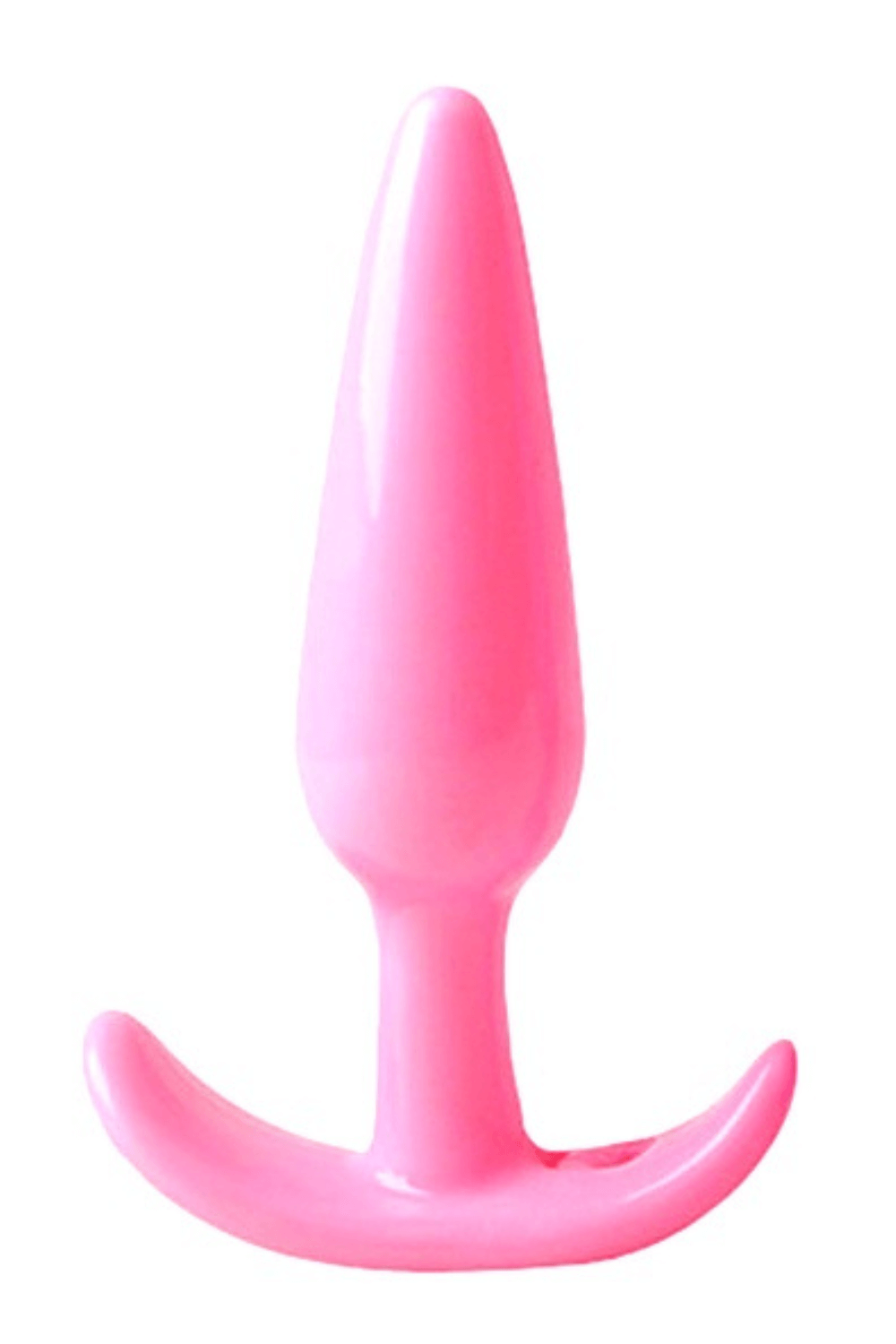 Plug anal rose souple base évasée Pocket Pleasure 1 dosette lubrifiant - Pocket Pleasure