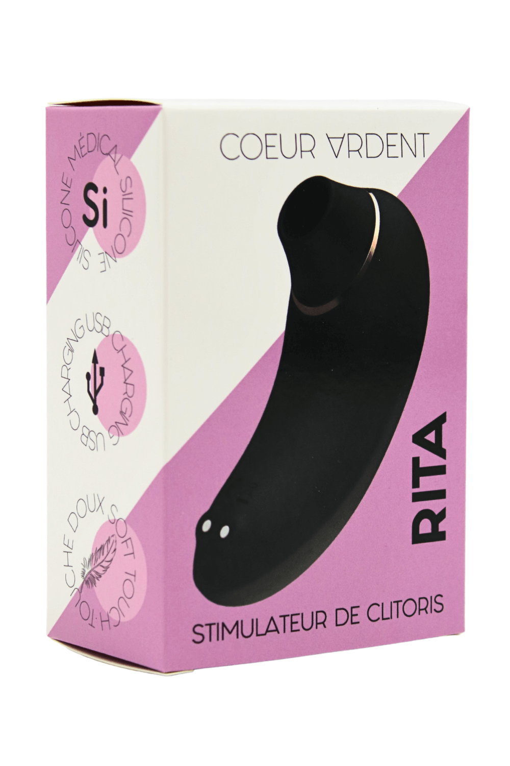 RITA – Stimulateur Clitoridien à Ondes de Succion - Coeur Ardent