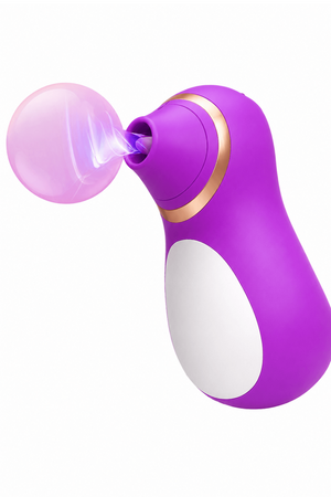 Stimulateur Clitoridien Pingouin à Langue Fuchsia 1 dosette de lubrifiant — Pocket Pleasure