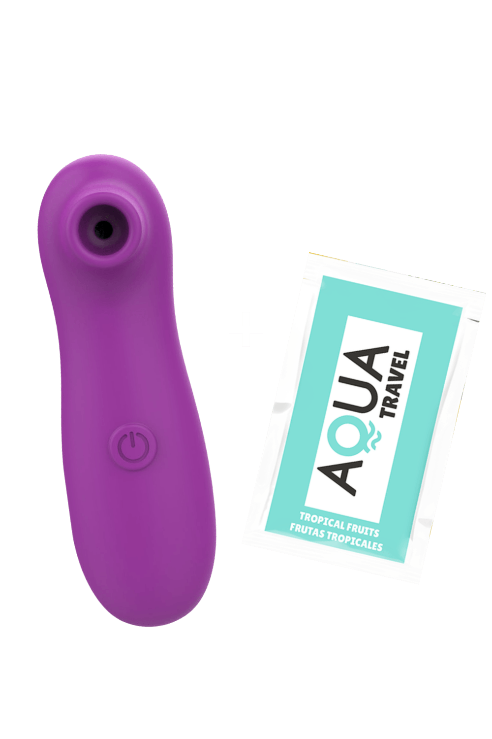 Stimulateur Clitoridien Vibrant Sans Contact Violet 1 dosette de lubrifiant — Pocket Pleasure