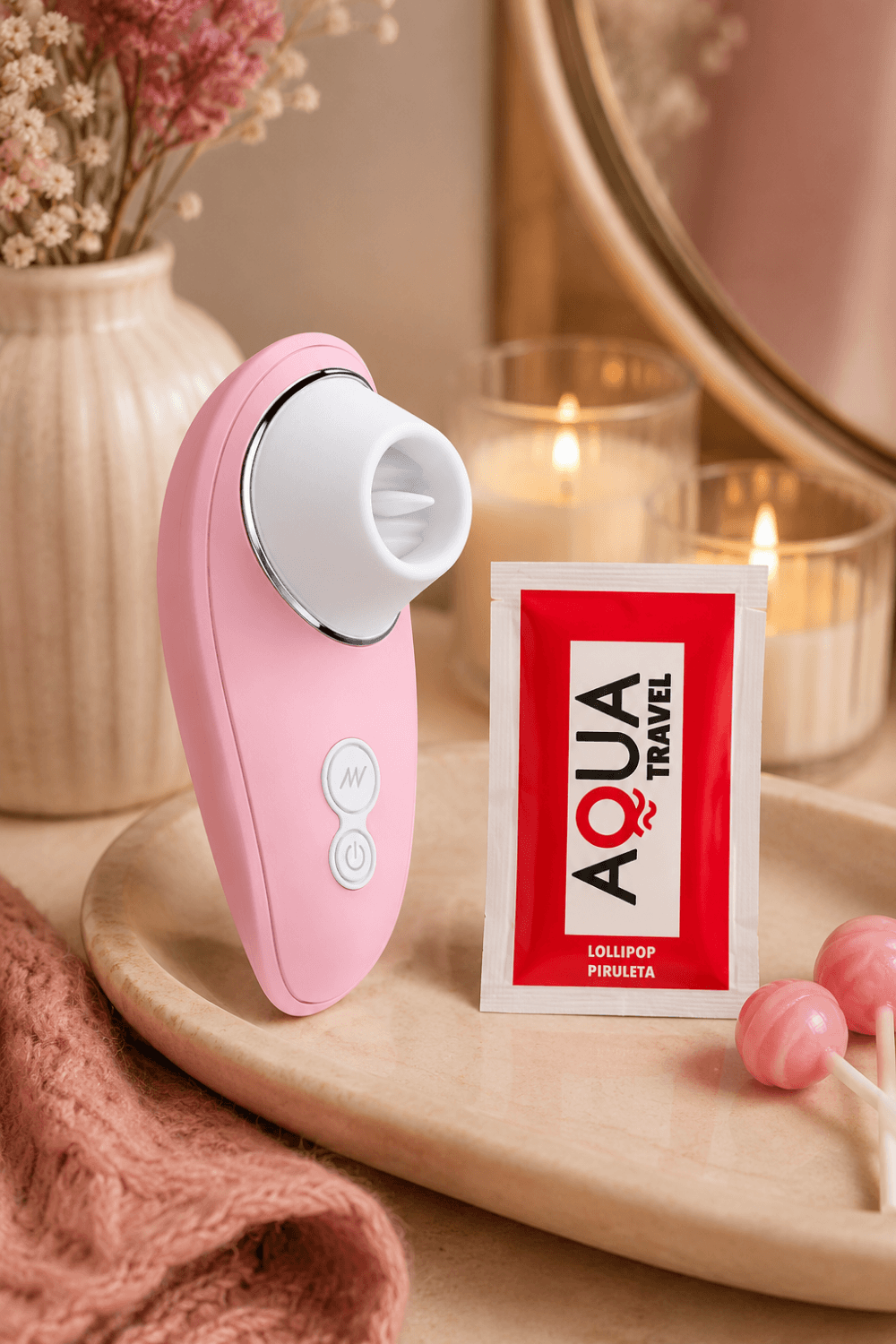 Stimulateur Clitoridien à Langue Rose 1 dosette de lubrifiant — Pocket Pleasure
