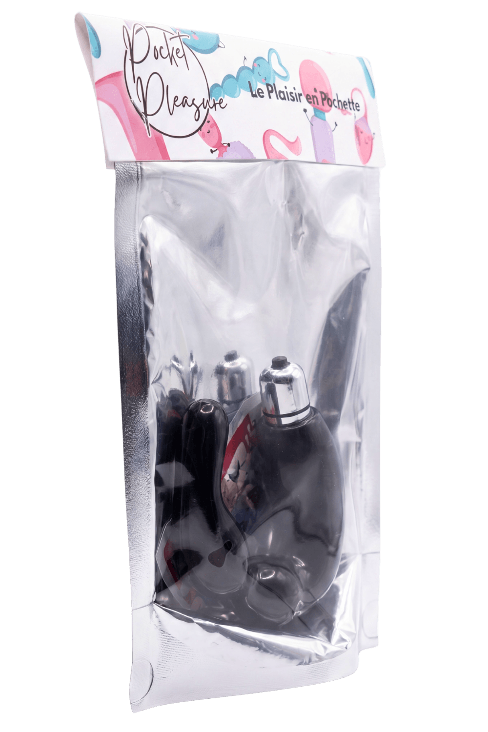 Stimulateur de Prostate Vibrant Noir 1 dosette lubrifiant — Pocket Pleasure