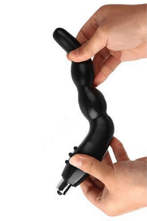 Stimulateur de Prostate Vibrant Noir 1 dosette lubrifiant — Pocket Pleasure