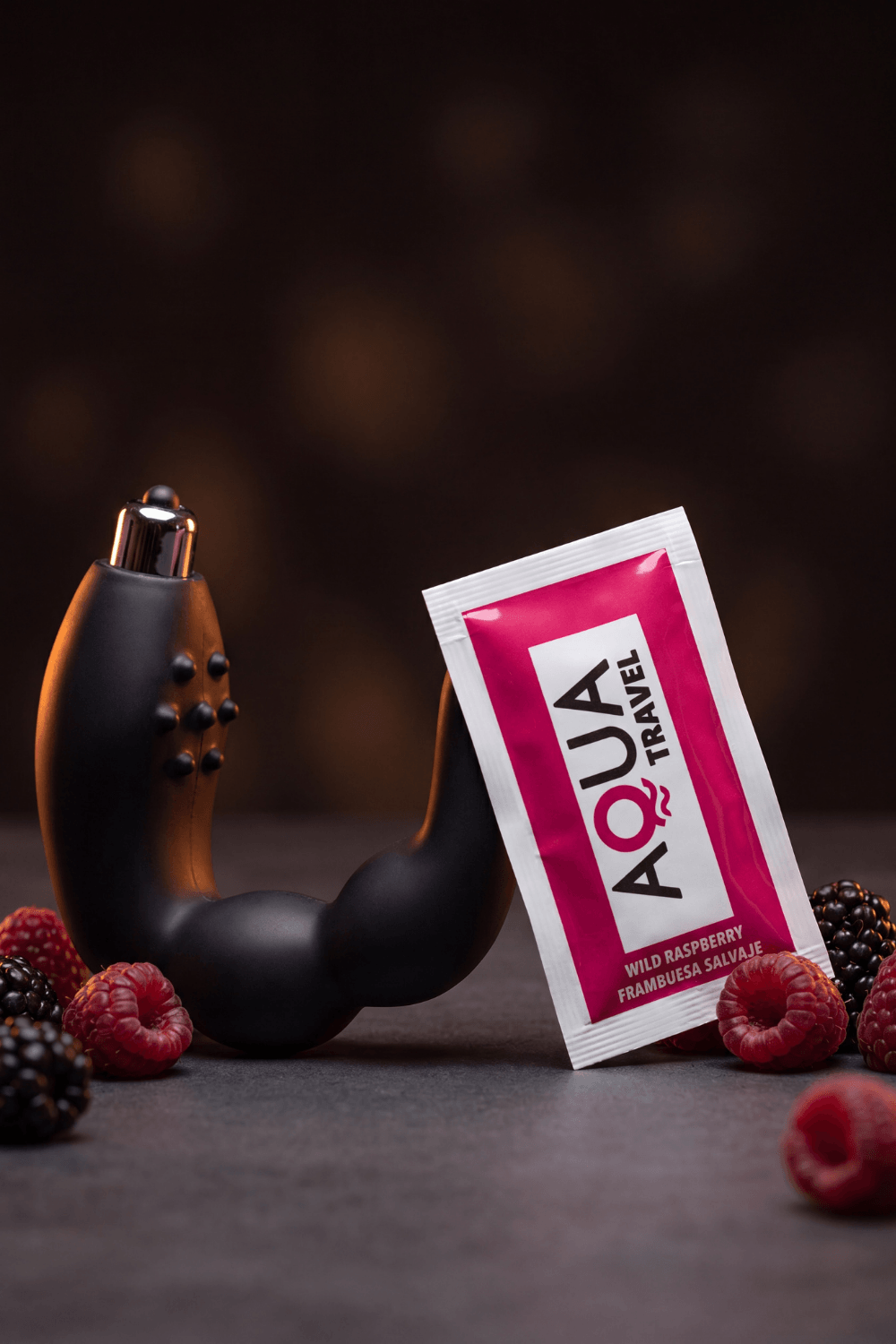 Stimulateur de Prostate Vibrant Noir 1 dosette lubrifiant — Pocket Pleasure