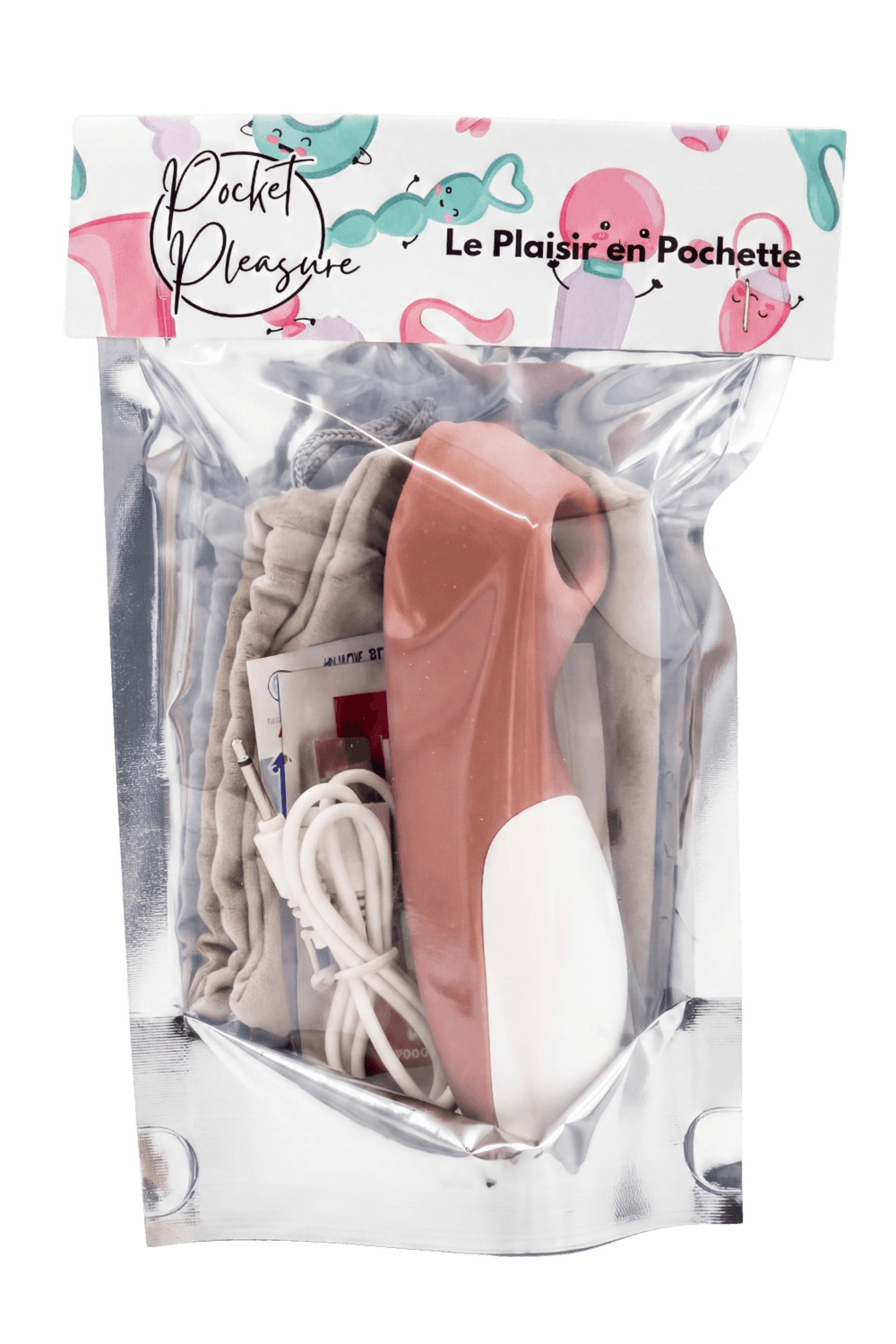 Stimulateur de clitoris Teddy Bear Pocket Pleasure 1 dosette de lubrifiant - Pocket Pleasure