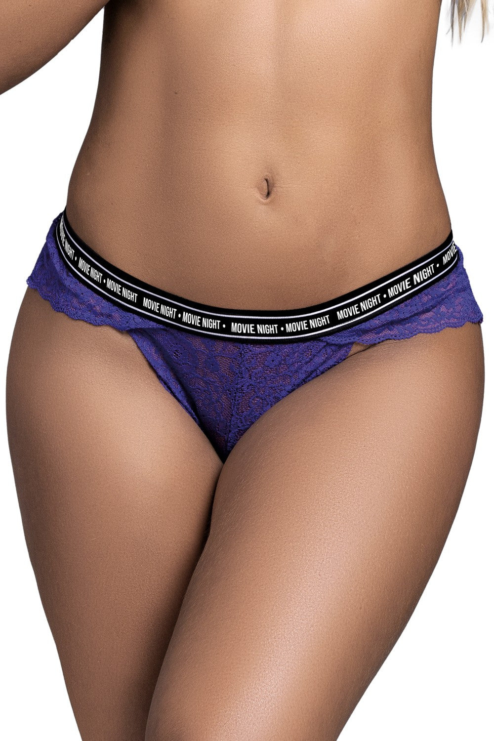 String en dentelle violet MERCREDI - Mapale