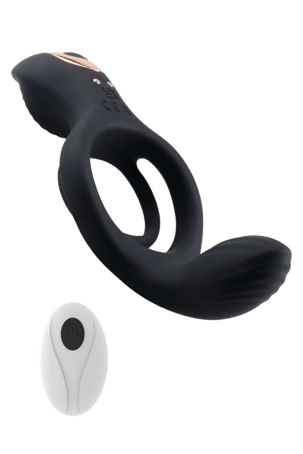 TITAN – Cockring Vibrant Télécommandé - Coeur Ardent