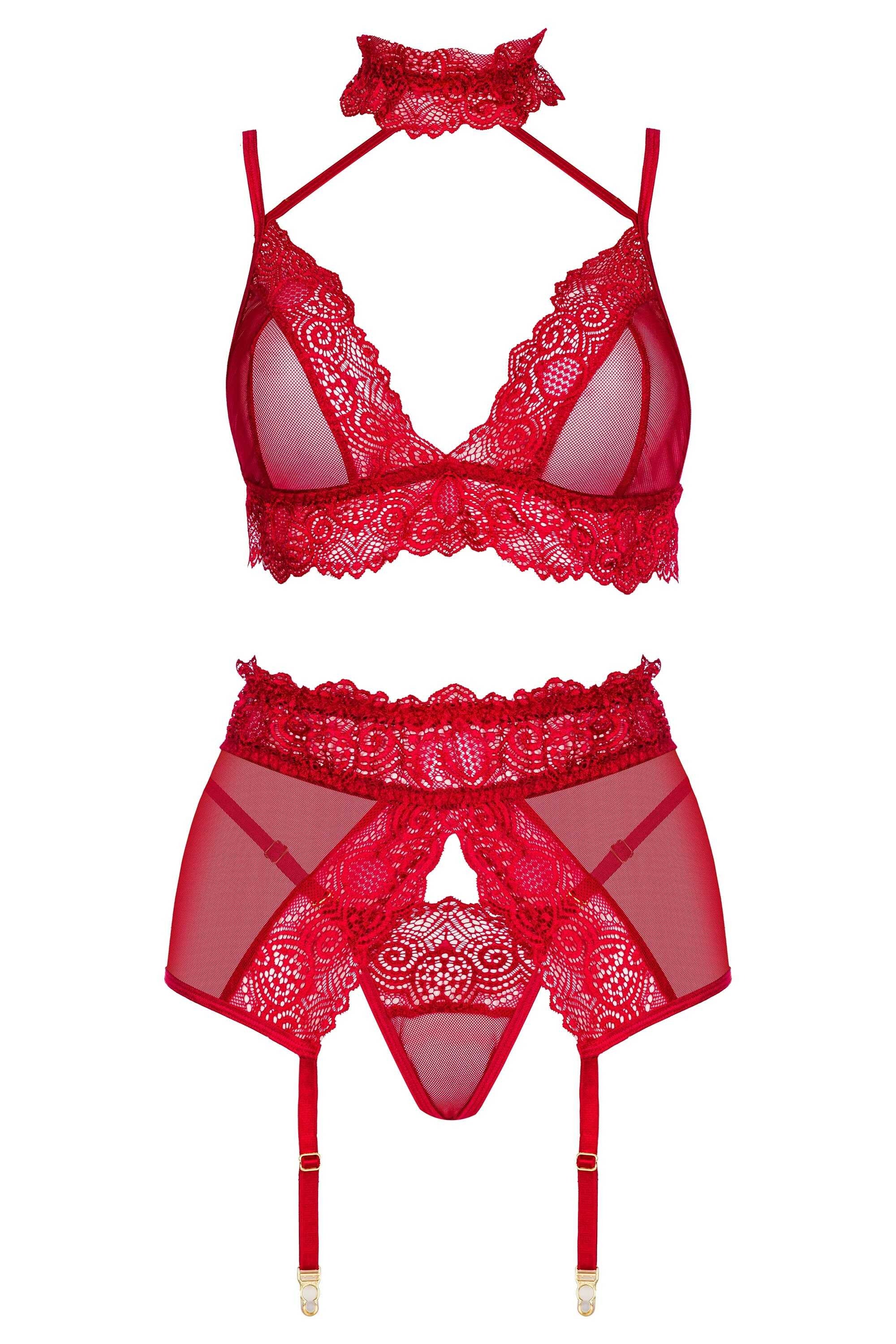Velvet sin ensemble lingerie - Cherry - Beauty Night