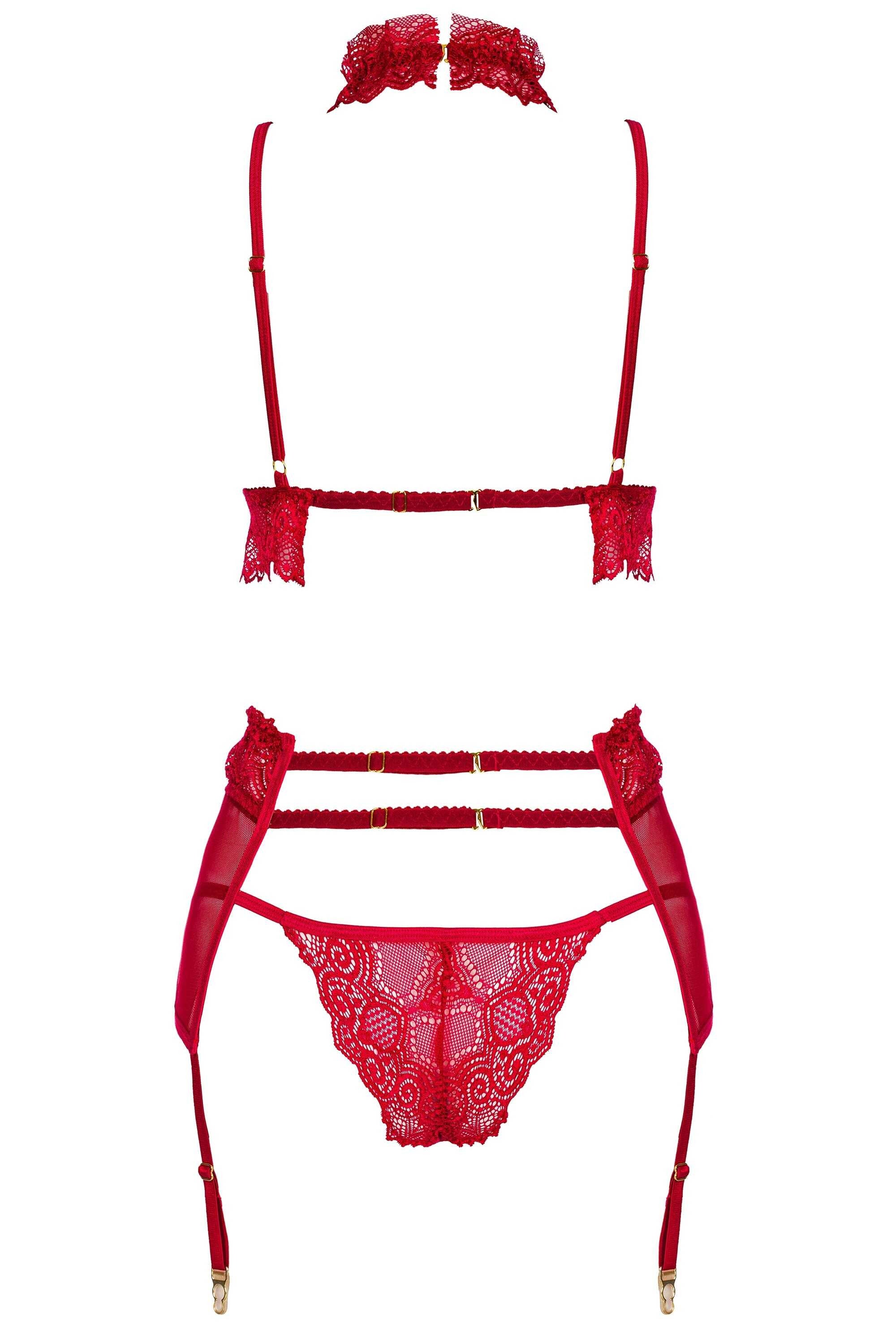 Velvet sin ensemble lingerie - Cherry - Beauty Night
