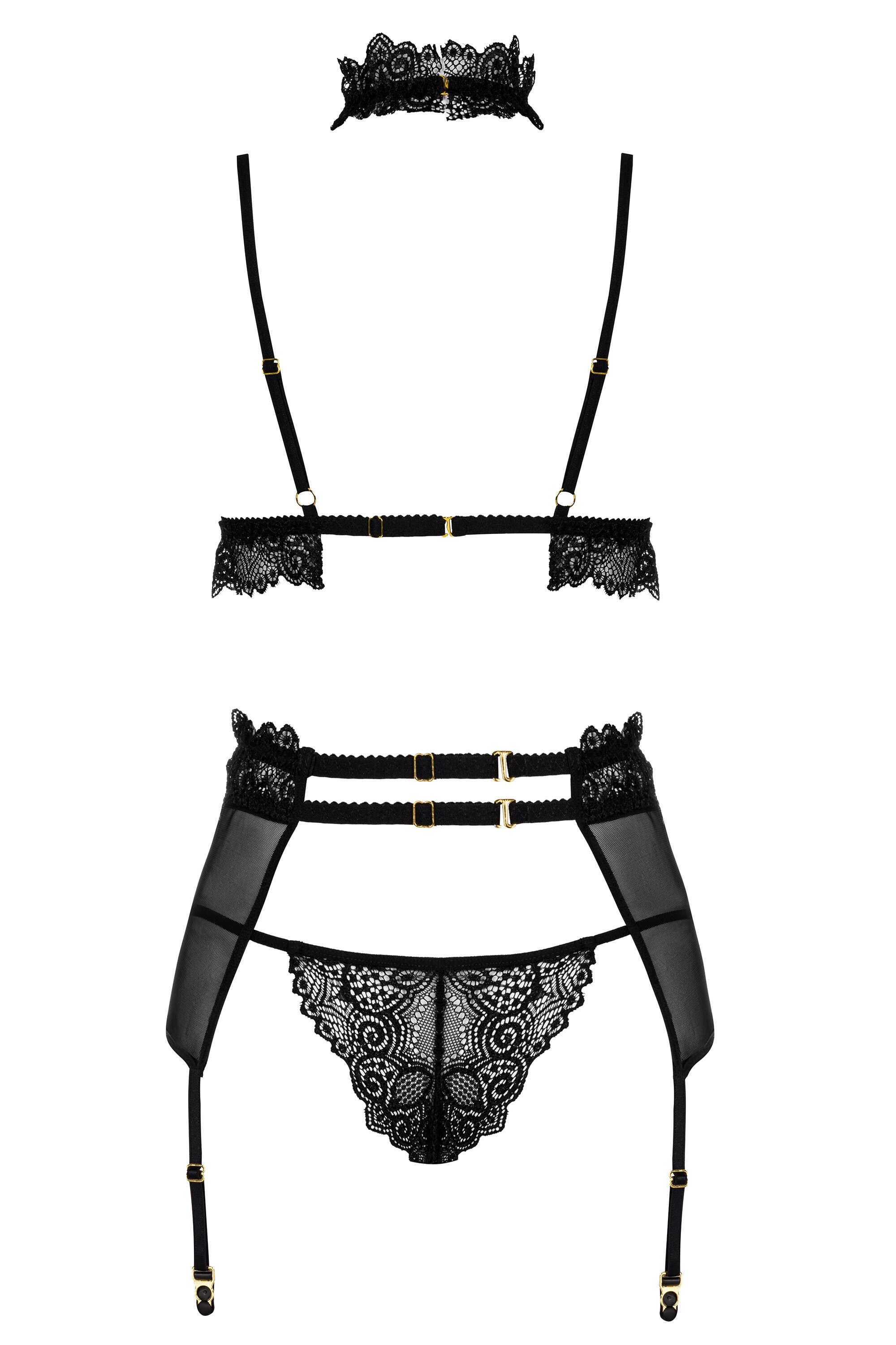 Velvet sin ensemble lingerie Noir - Beauty Night