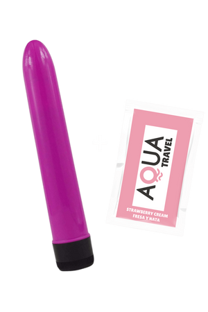 Vibromasseur Classique Violet 1 dosette de lubrifiant — Pocket Pleasure