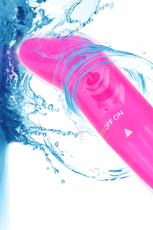 Vibromasseur Tête Incurvée Rose 1 dosette de lubrifiant — Pocket Pleasure