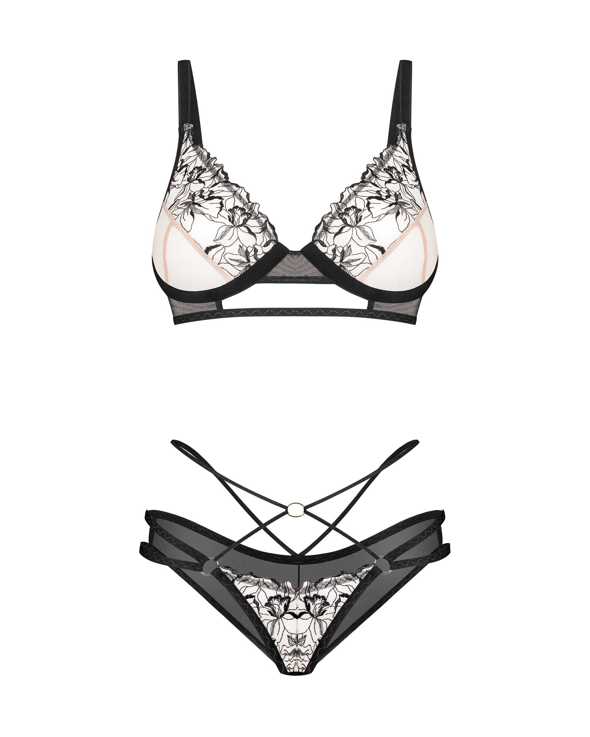 Vila blanes ensemble 2 pièces - Noir - Obsessive