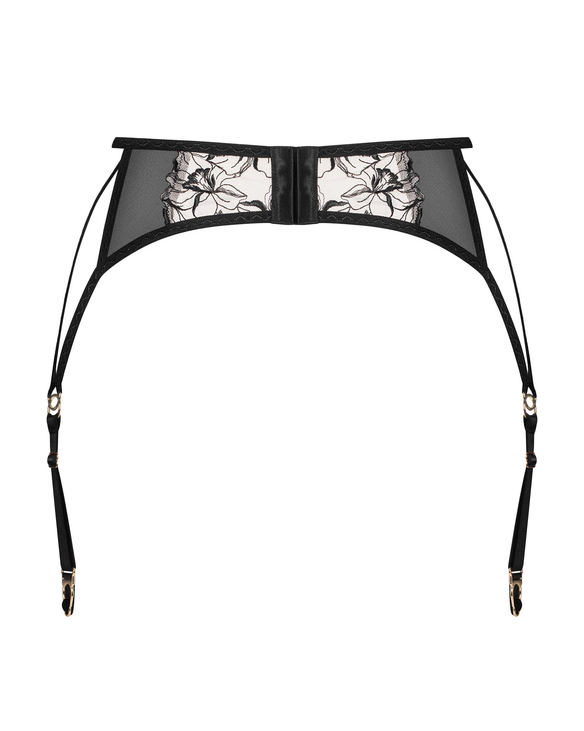 Vila blanes porte-jarretelles - Noir - Obsessive