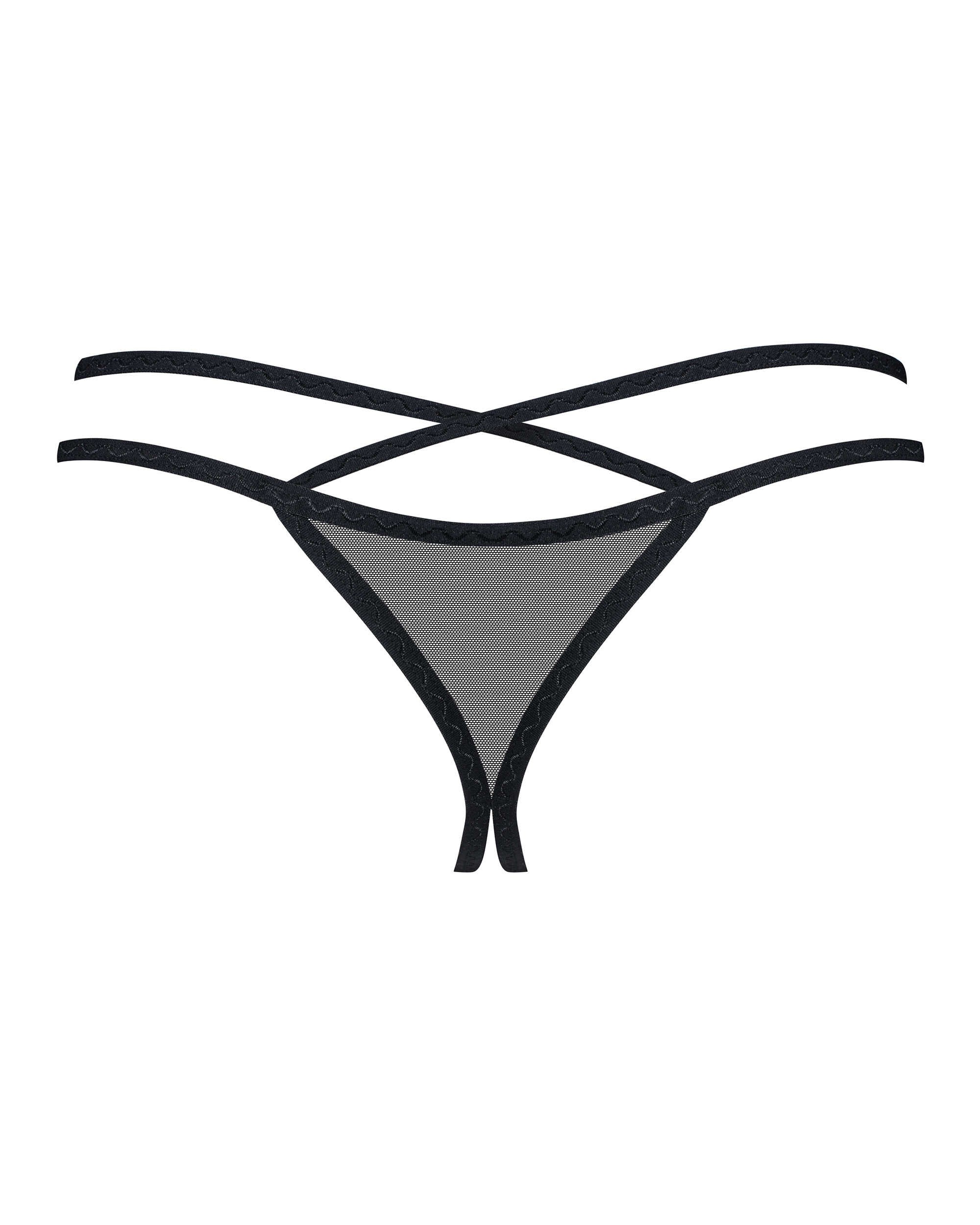 Vila blanes string ouvert - Noir - Obsessive