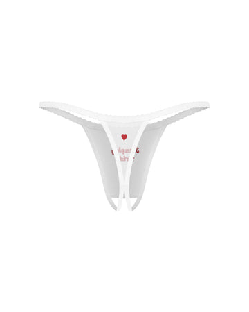 Weddya Bride ensemble de lingerie 3 pièces blanc - Obsessive