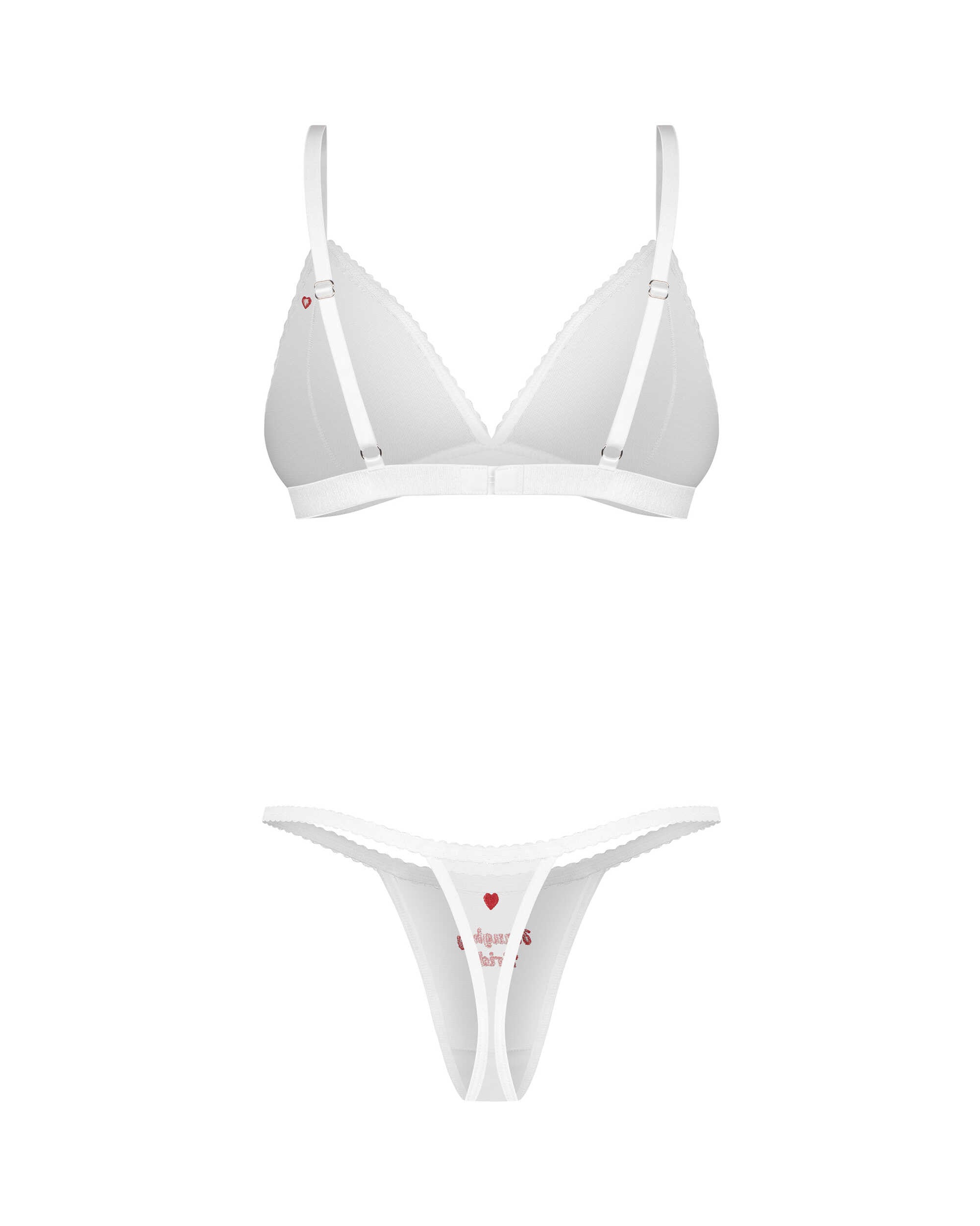 Weddya Bride ensemble de lingerie 3 pièces blanc - Obsessive