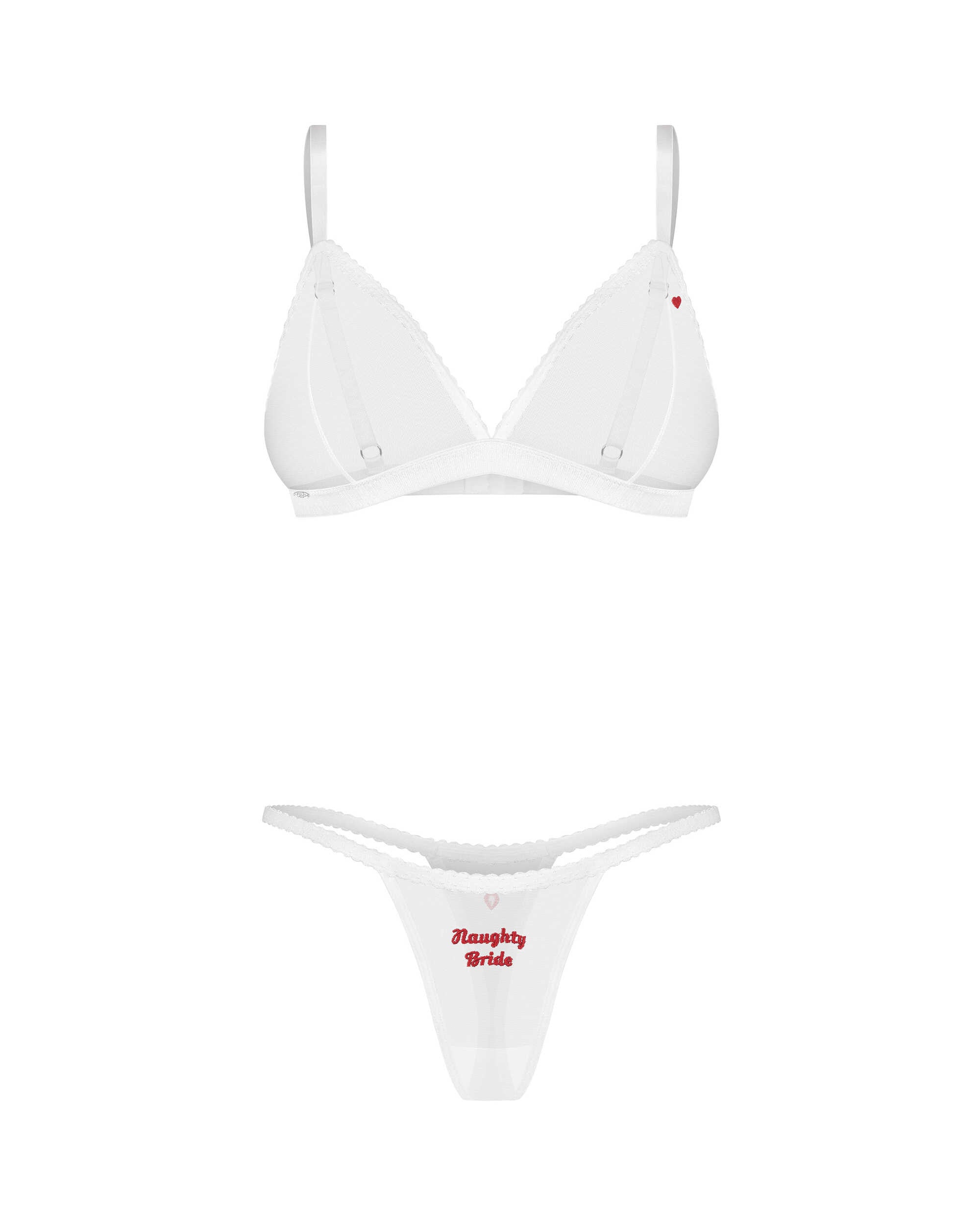 Weddya Bride ensemble de lingerie 3 pièces blanc - Obsessive