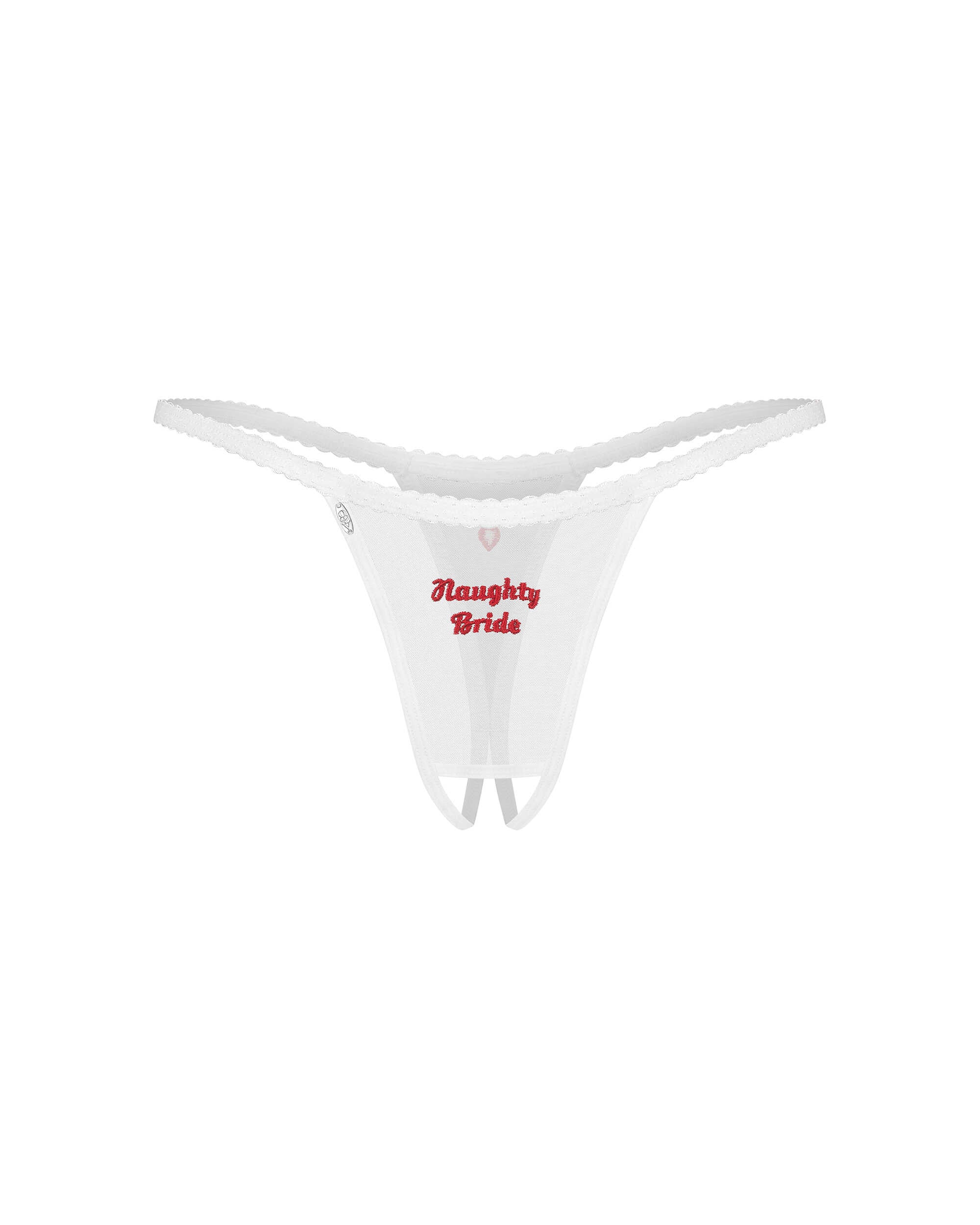 Weddya Bride string ouvert blanc - Obsessive