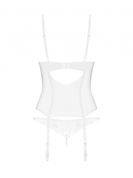 Alissium ensemble corset et string - Blancs