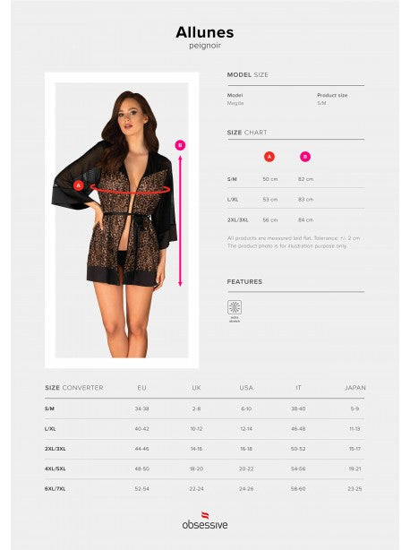 Allunes Peignoir - Noir