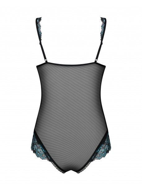 Amanta Body ouvert - Noir et Turquoise