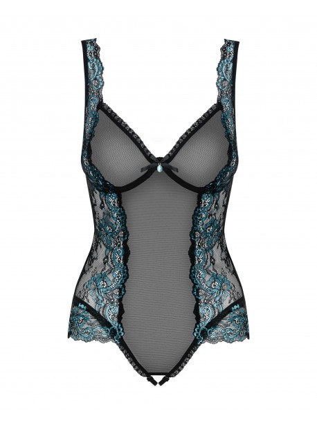 Amanta Body ouvert - Noir et Turquoise