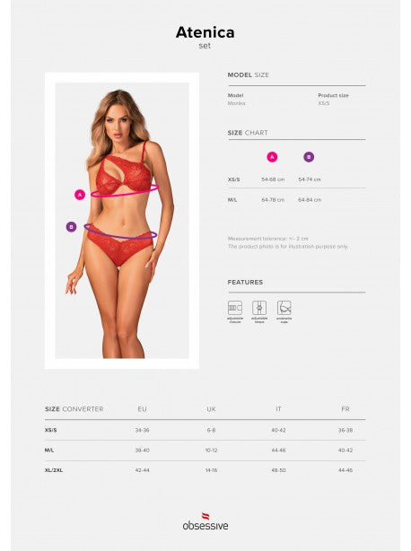 Atenica ensemble 2 pièces - Rouge