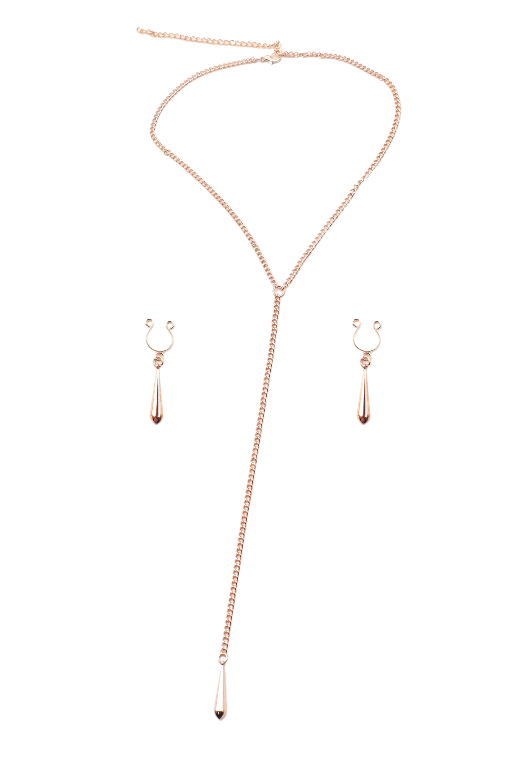 bijoux de corps, pinces de seins goutte et tour de cou chainette - Be Lily Accessories