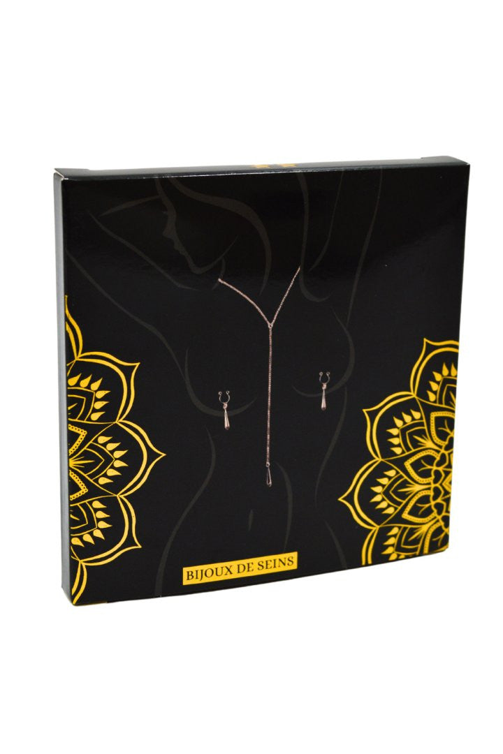 bijoux de corps, pinces de seins goutte et tour de cou chainette - Be Lily Accessories