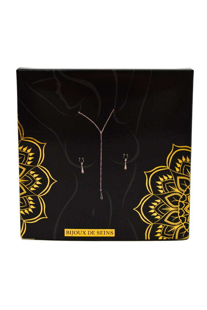 bijoux de corps, pinces de seins goutte et tour de cou chainette - Be Lily Accessories