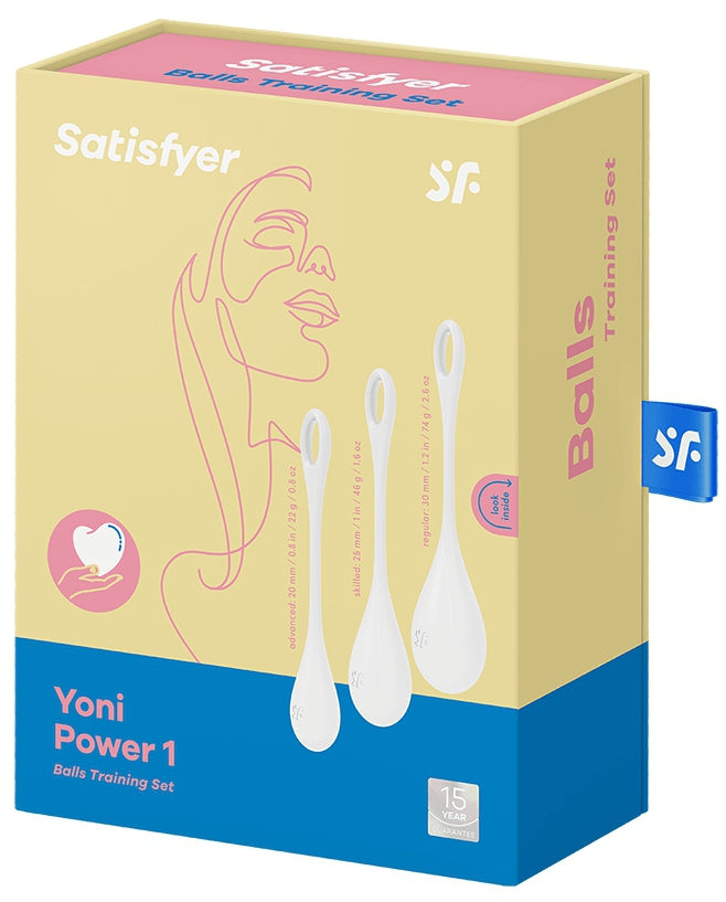 Satisfyer Yoni Power 1 – Boules de geisha – Blanc
