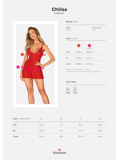 Chilisa Babydoll - Rouge