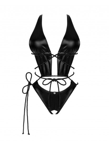 Cordellis body ouvert - Noir wetlook