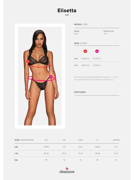 Elisetta Ensemble 2 pcs - Noir