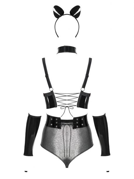 Silveria Ensemble 6 pcs - Argent et Noir