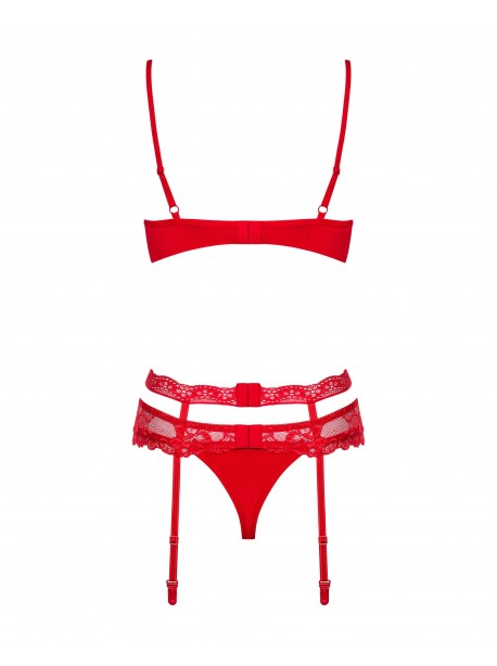 Heartina Ensemble 3 pcs - Noir / Rouge