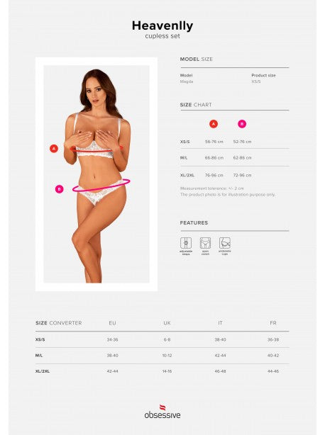 Heavenlly ensemble ouvert - Blanc