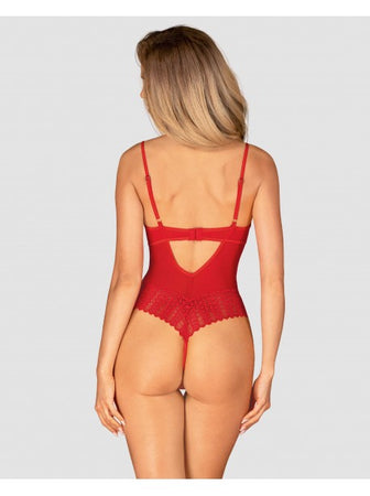 Ingridia body ouvert - Rouge