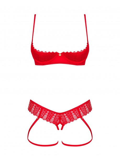 Ingridia ensemble 2 pièces ouvert - Rouge