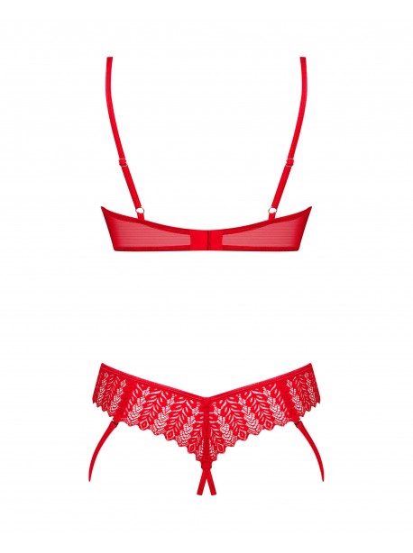 Ingridia ensemble 2 pièces ouvert - Rouge