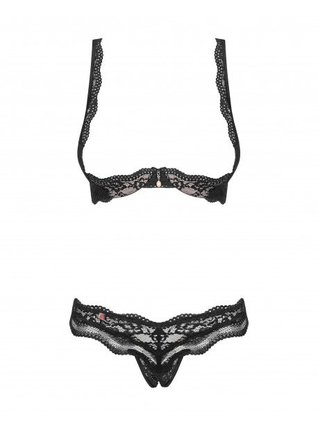 Luvae Ensemble ouvert 2 pcs - Noir