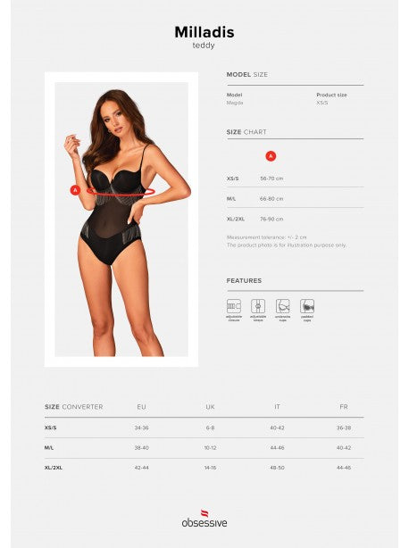 Milladis body - Noir