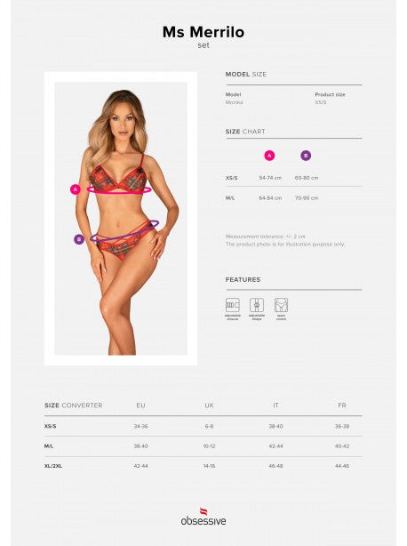 Ms Merrilo ensemble 2 pièces - Rouge