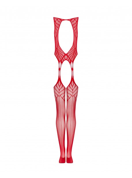 N122 Bodystocking -Rouge